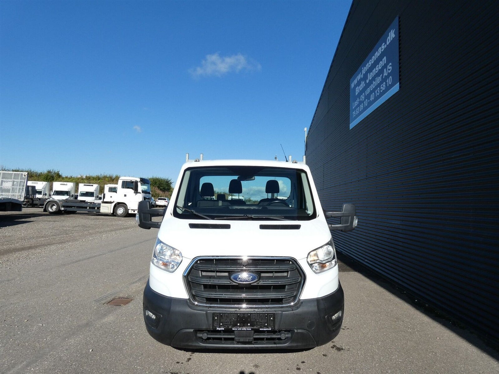 Hvid Ford Transit 350 L4 Chassis fra 2020