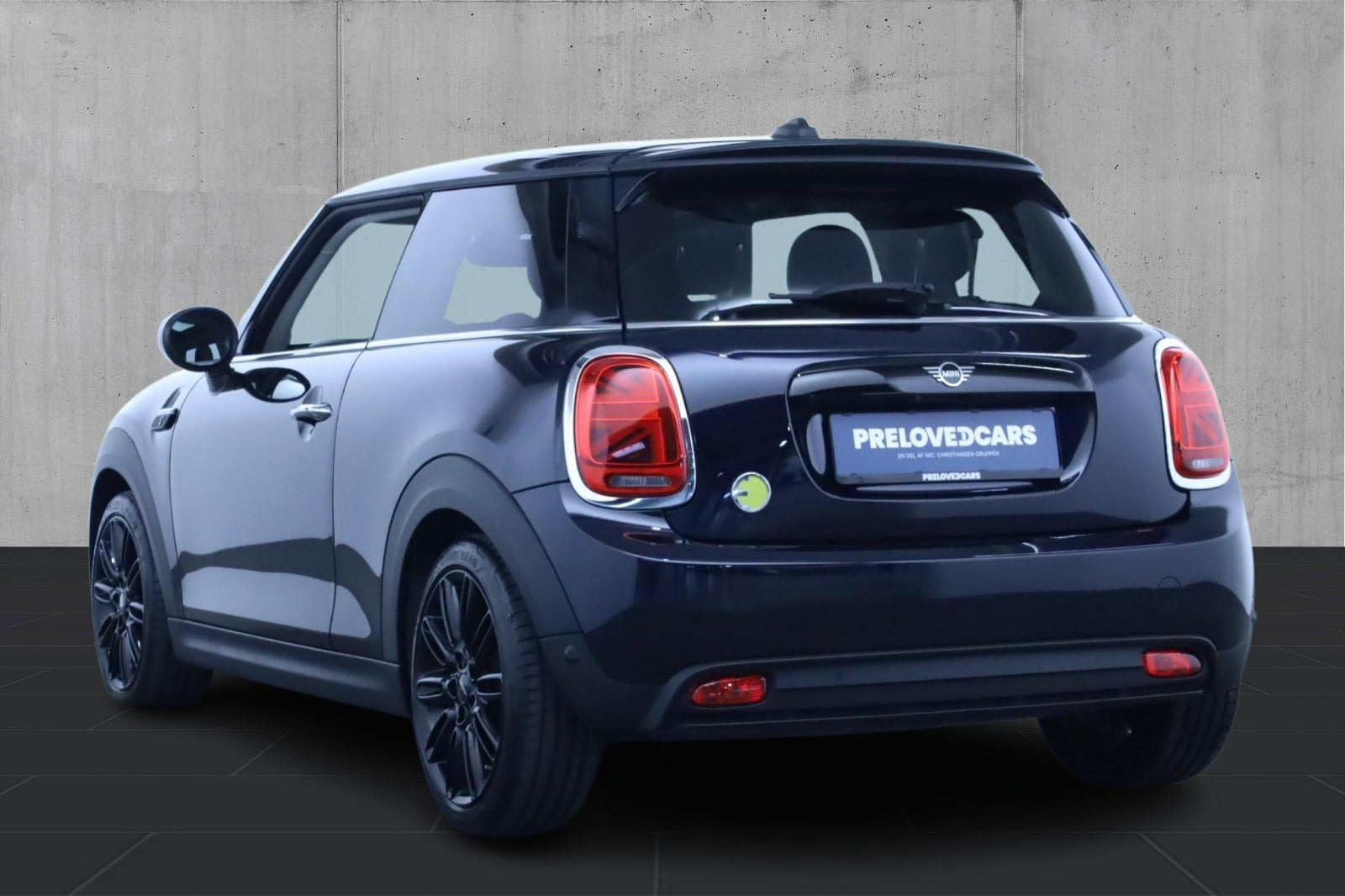 Blå Mini Cooper SE fra 2023
