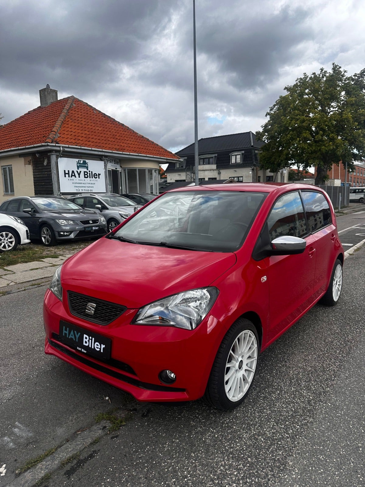 Rød Seat Mii fra 2015