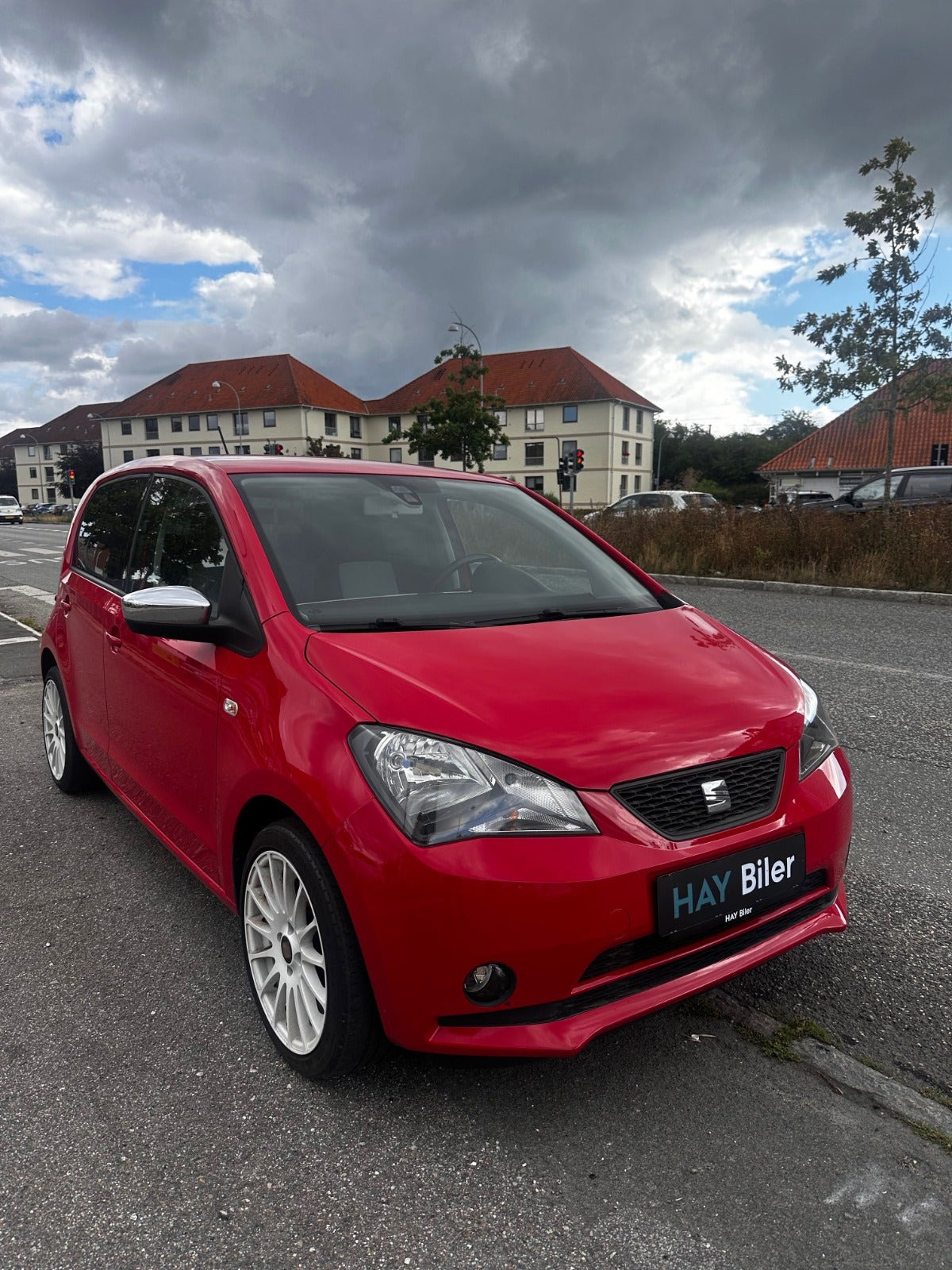Rød Seat Mii fra 2015