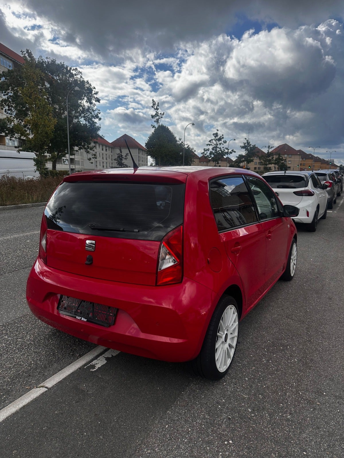 Rød Seat Mii fra 2015