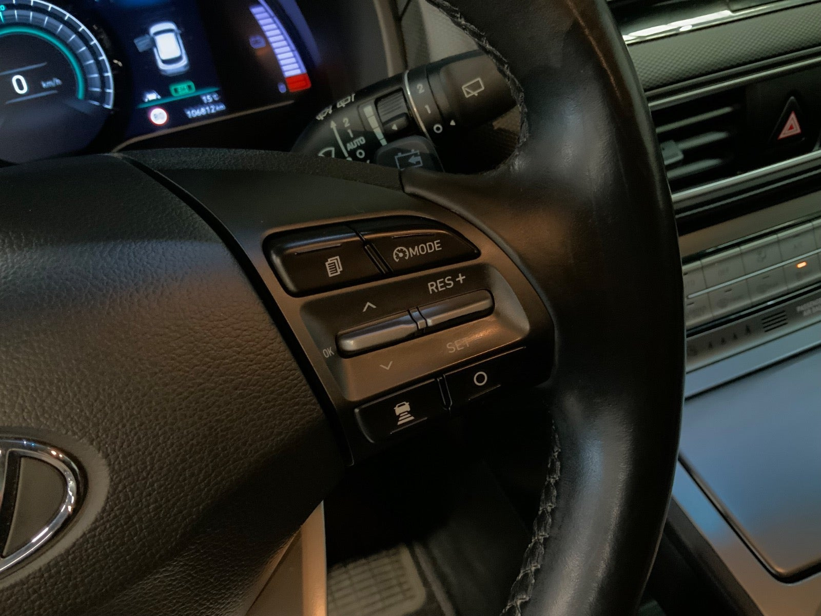 Rød Hyundai Kona fra 2019