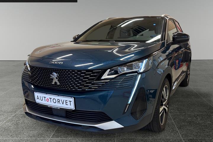 Blå Peugeot 3008 fra 2020