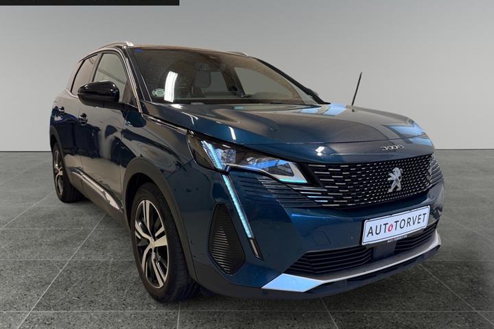 Blå Peugeot 3008 fra 2020