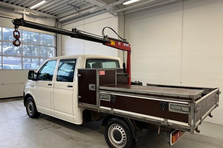 Hvid VW Transporter fra 2018