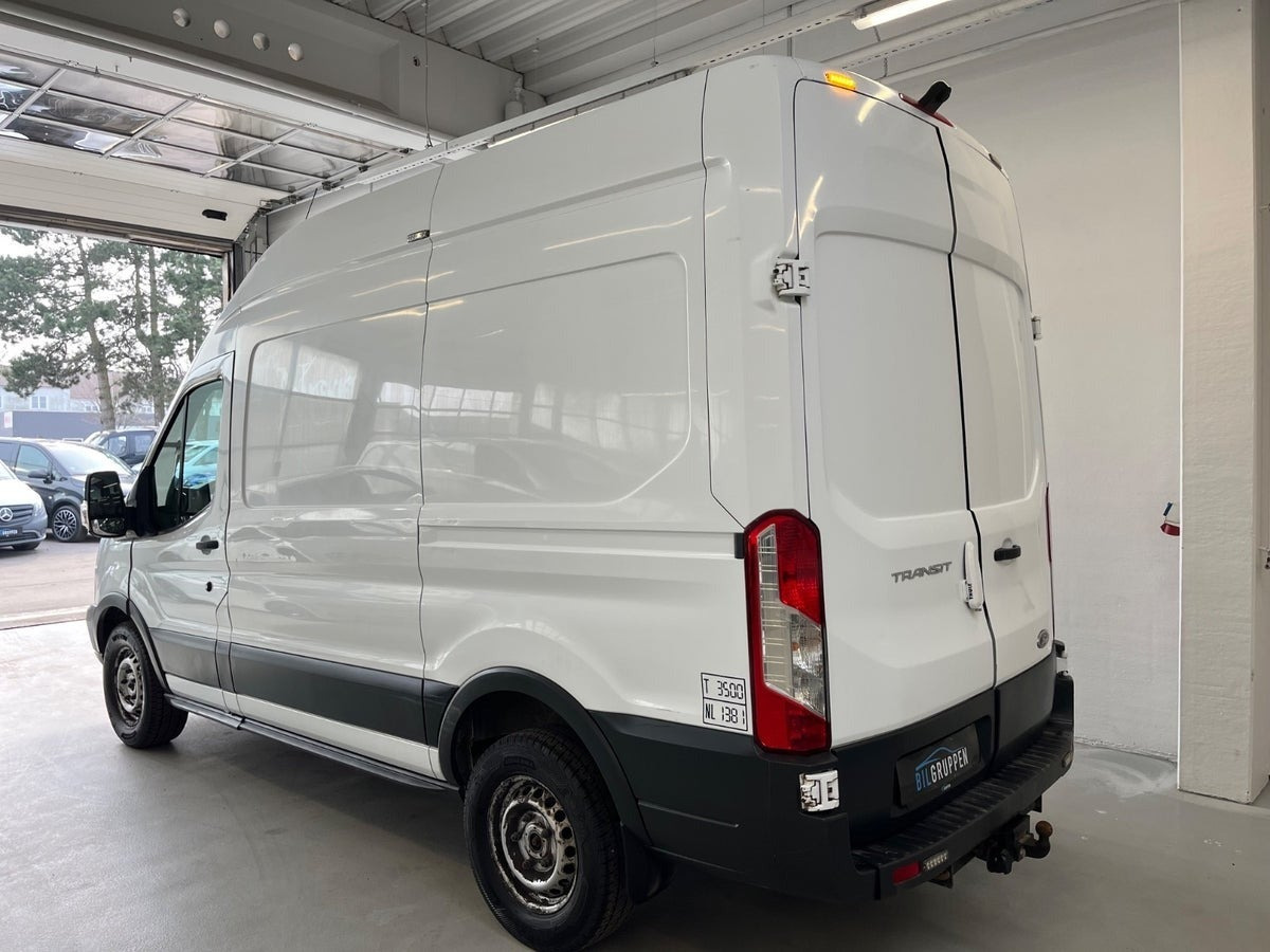 Hvid Ford Transit 350 L3 Van fra 2015