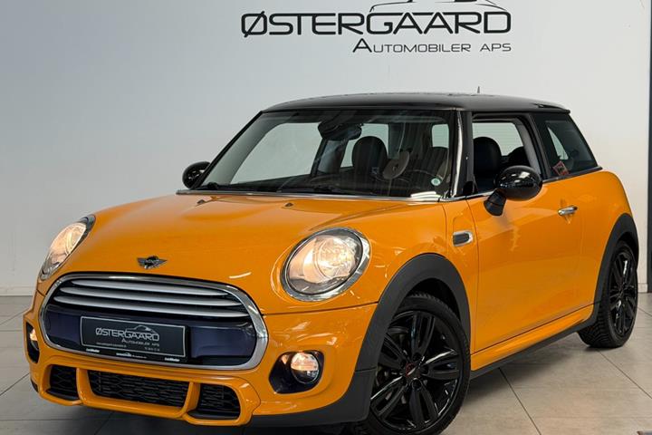 Orange Mini Cooper fra 2015