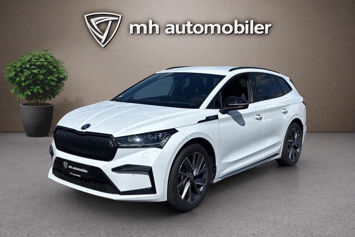 Hvid Skoda Enyaq fra 2023