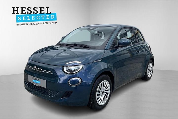 Grøn Fiat 500e fra 2023
