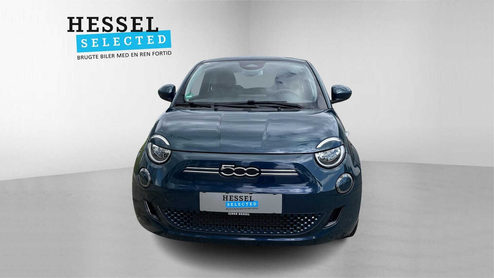 Grøn Fiat 500e fra 2023