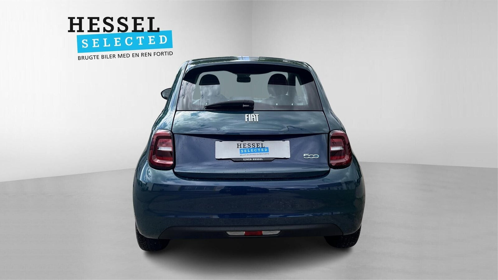 Grøn Fiat 500e fra 2023