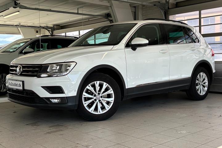 Hvid VW Tiguan fra 2018