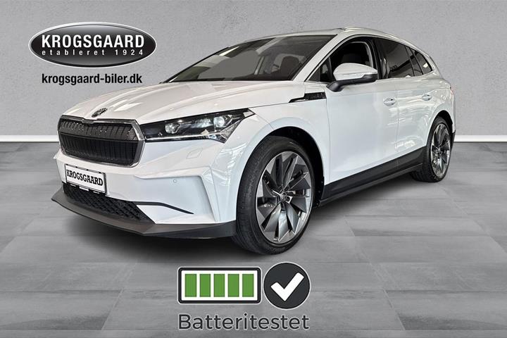 Hvid Skoda Enyaq fra 2021