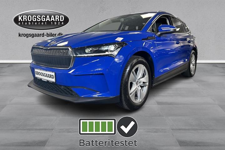 Blå Skoda Enyaq fra 2022