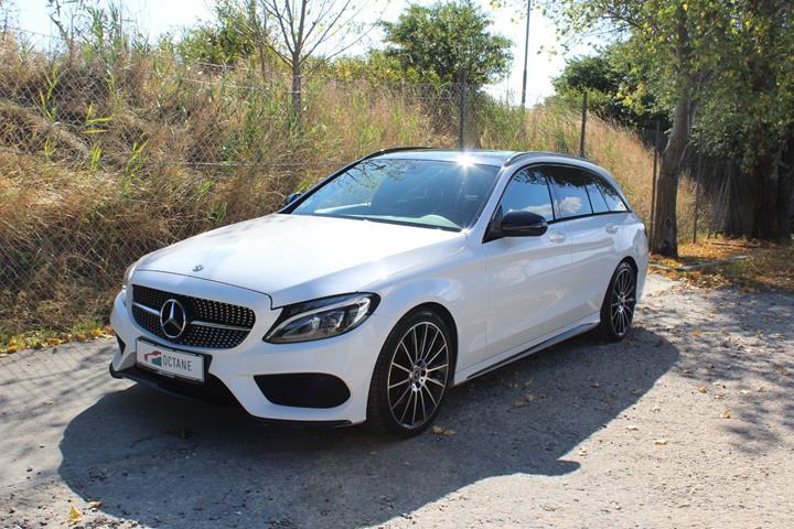 Hvid Mercedes C200 fra 2016
