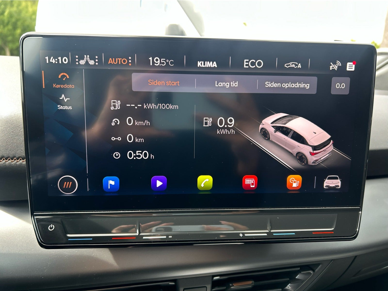 Blå Cupra Born fra 2023