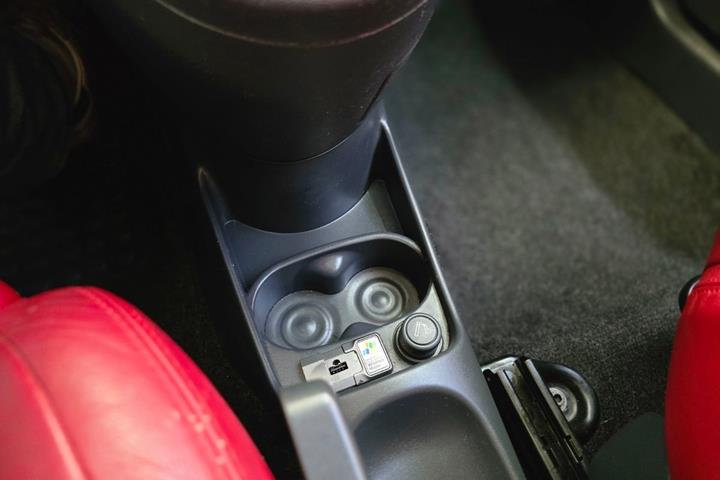 Rød Fiat 500 fra 2008