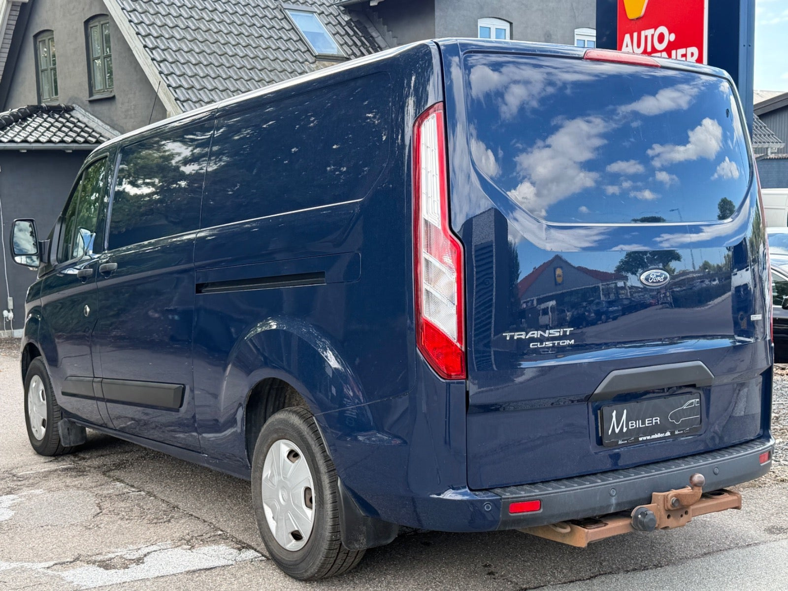 Blå Ford Transit Custom 300 L2 fra 2019