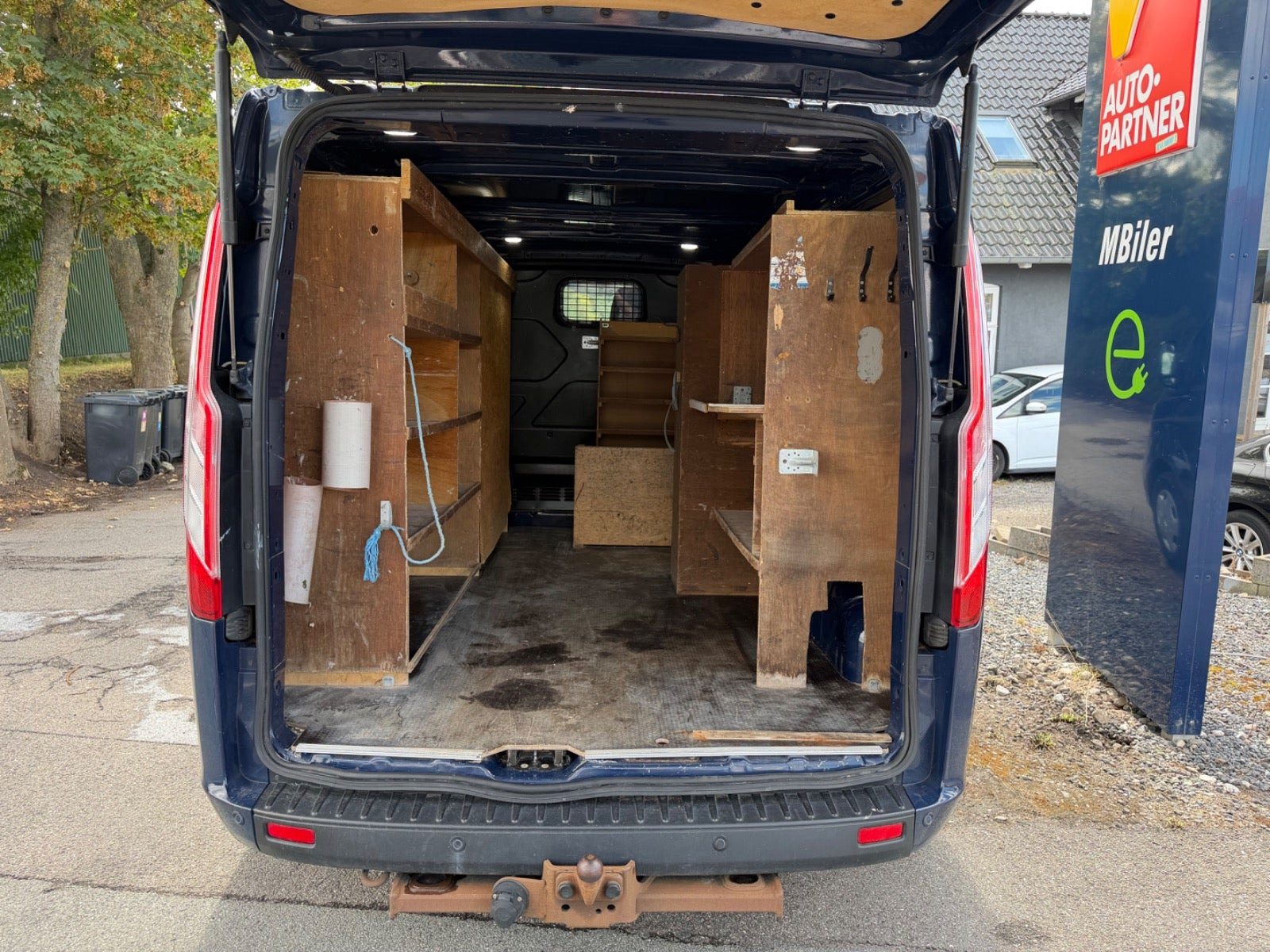 Blå Ford Transit Custom 300 L2 fra 2019