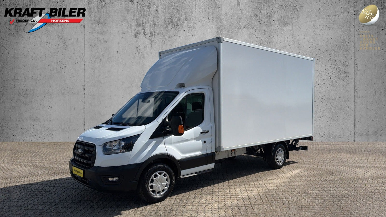 Hvid Ford Transit 350 L3 Chassis fra 2023