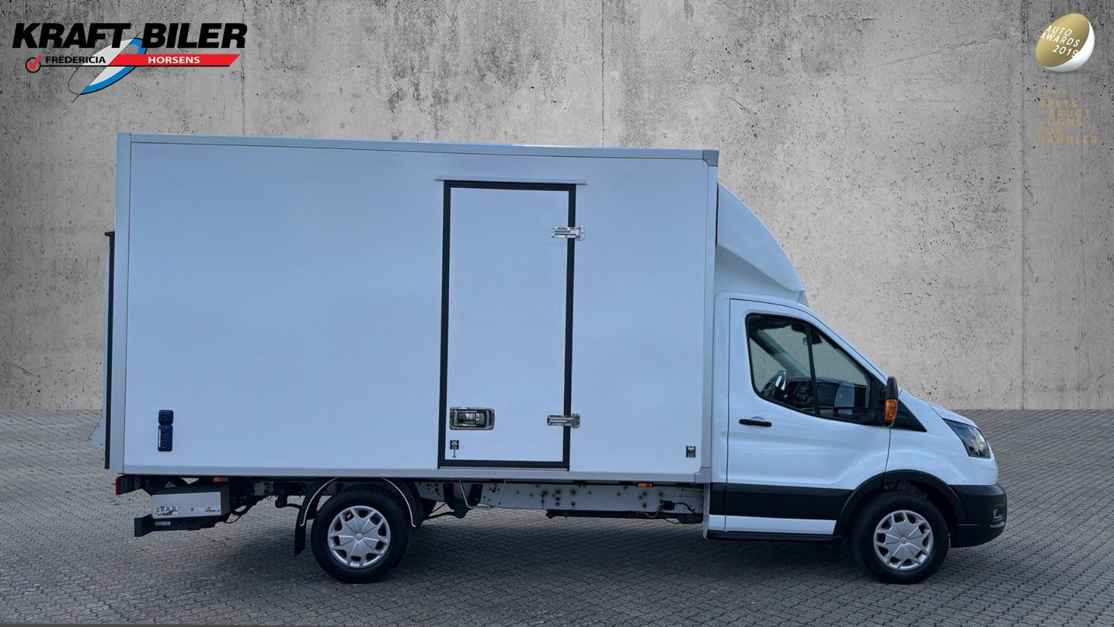 Hvid Ford Transit 350 L3 Chassis fra 2023