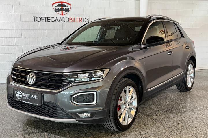Grå VW T-Roc fra 2018