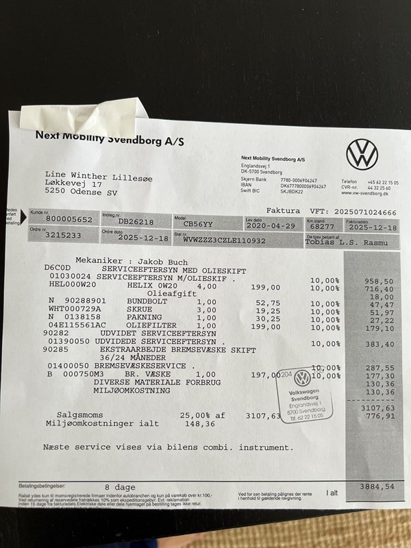 undefined VW Passat fra 2020