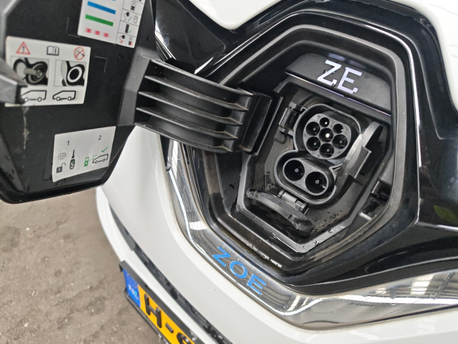 Hvid Renault Zoe fra 2020