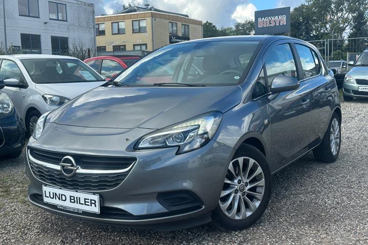 Grå Opel Corsa fra 2017 set udefra