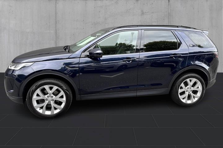 Blå Land Rover Discovery Sport fra 2023