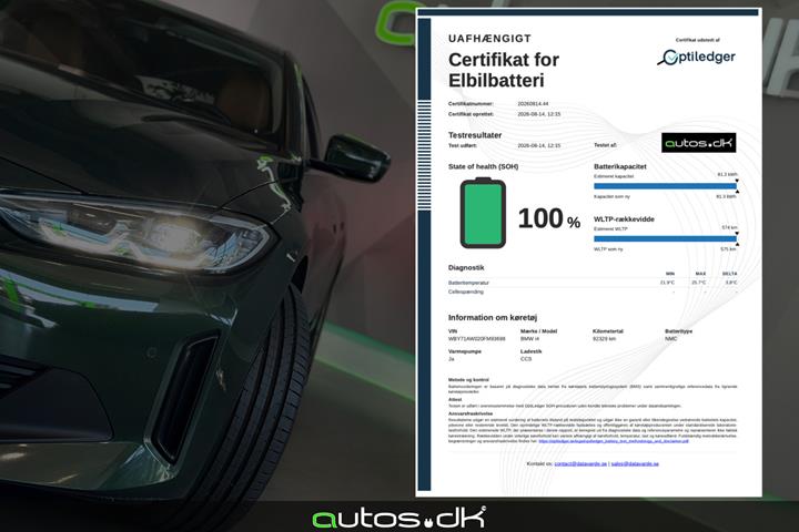 Grøn BMW i4 fra 2022