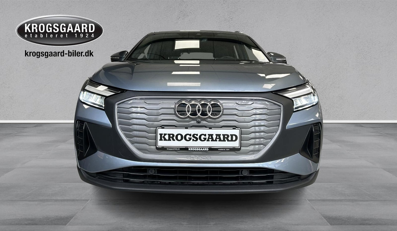 Grå Audi Q4 e-tron fra 2022