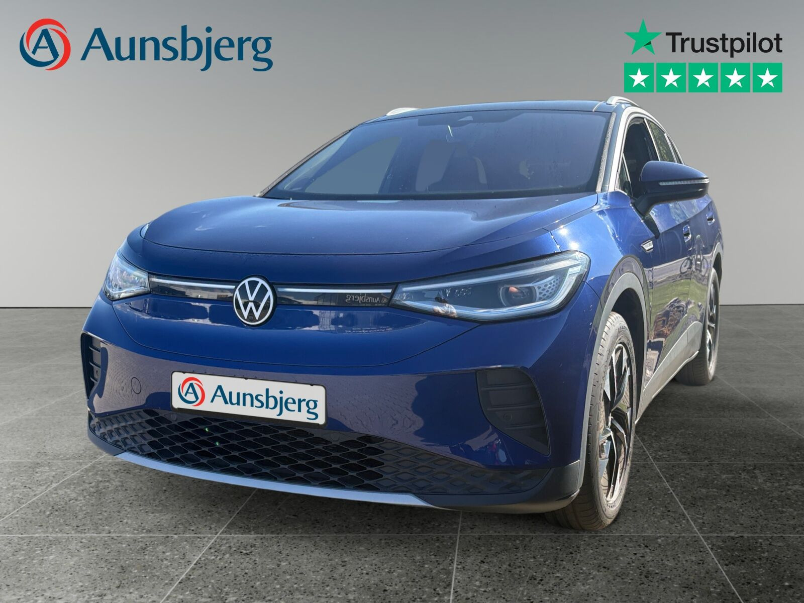 Blå VW ID.4 fra 2021