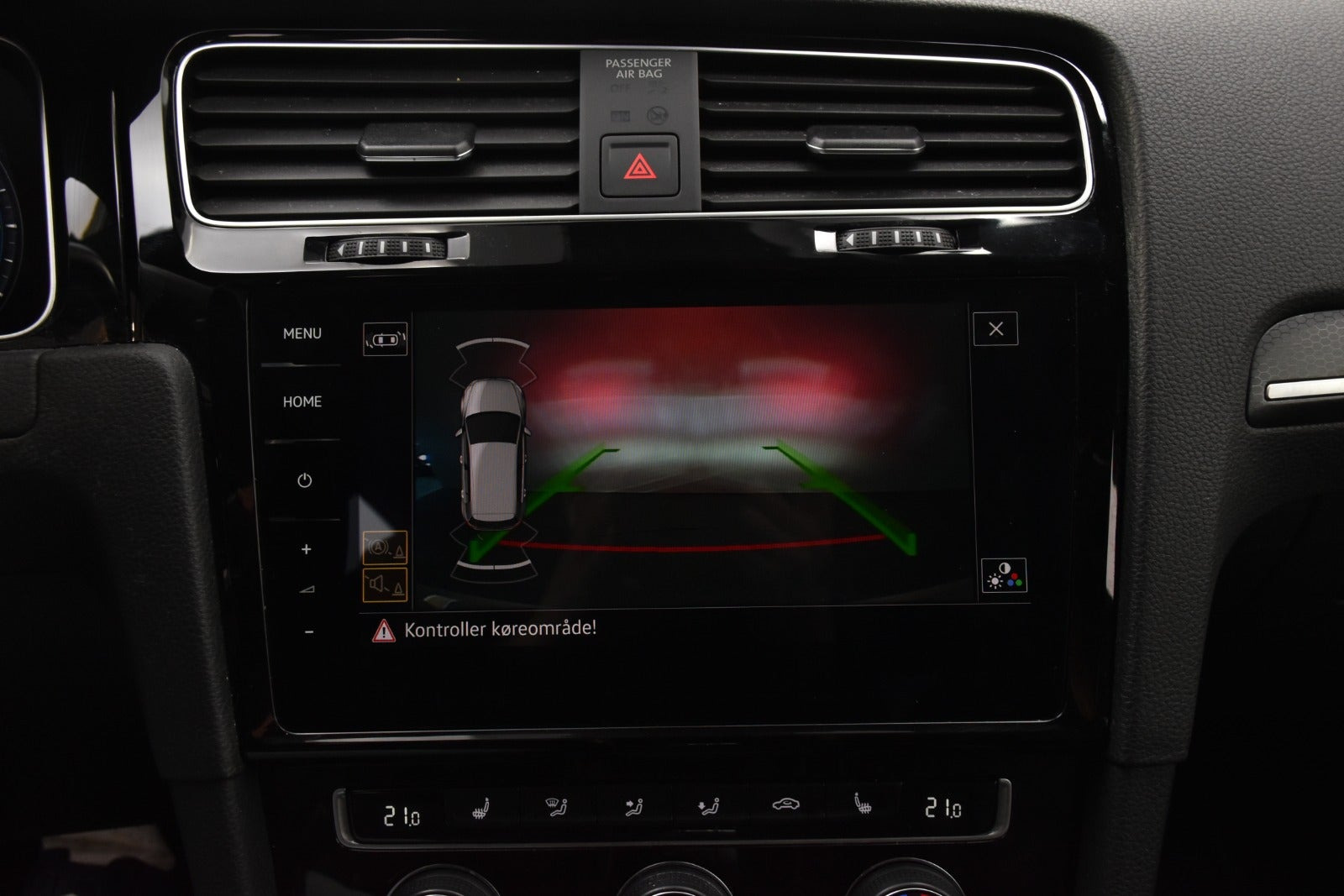 Hvid VW Golf VII fra 2019