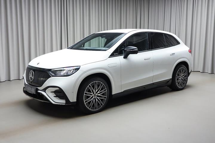 Hvid Mercedes EQE350 SUV fra 2025