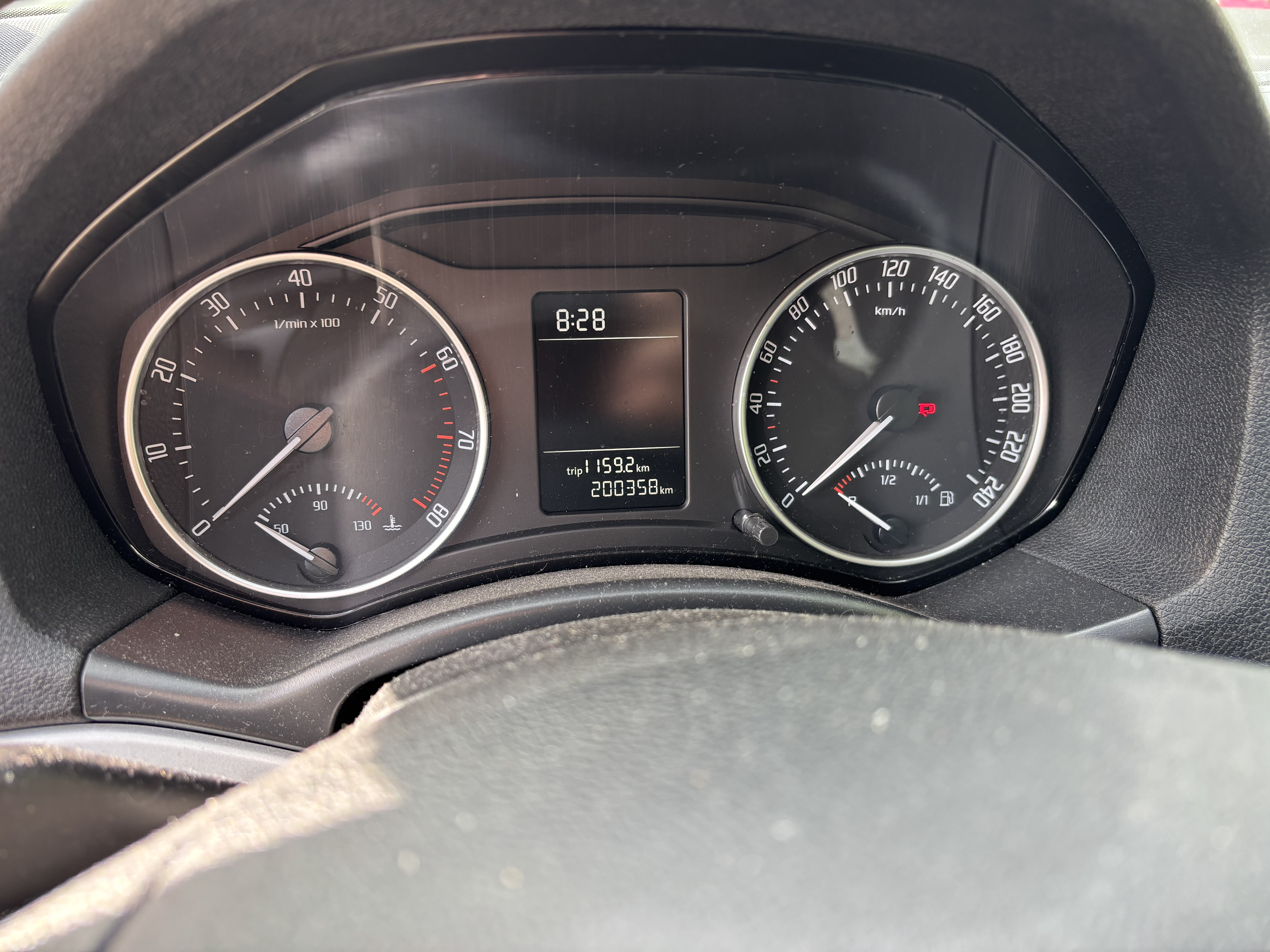 Sort Skoda Octavia fra 2012