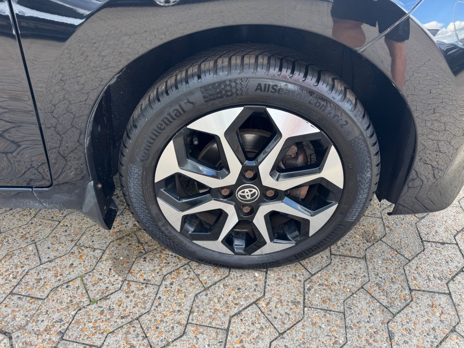 Sort Toyota Aygo fra 2019