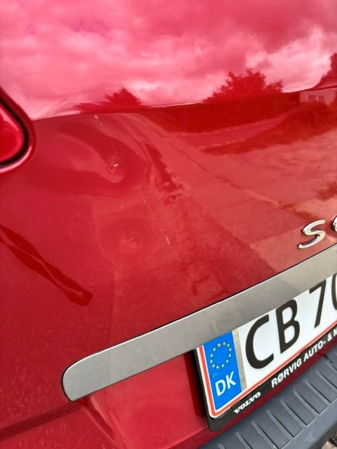 Rød Renault Scénic fra 2011