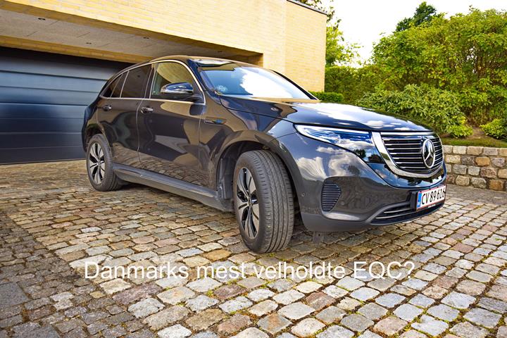 Grå Mercedes EQC fra 2020