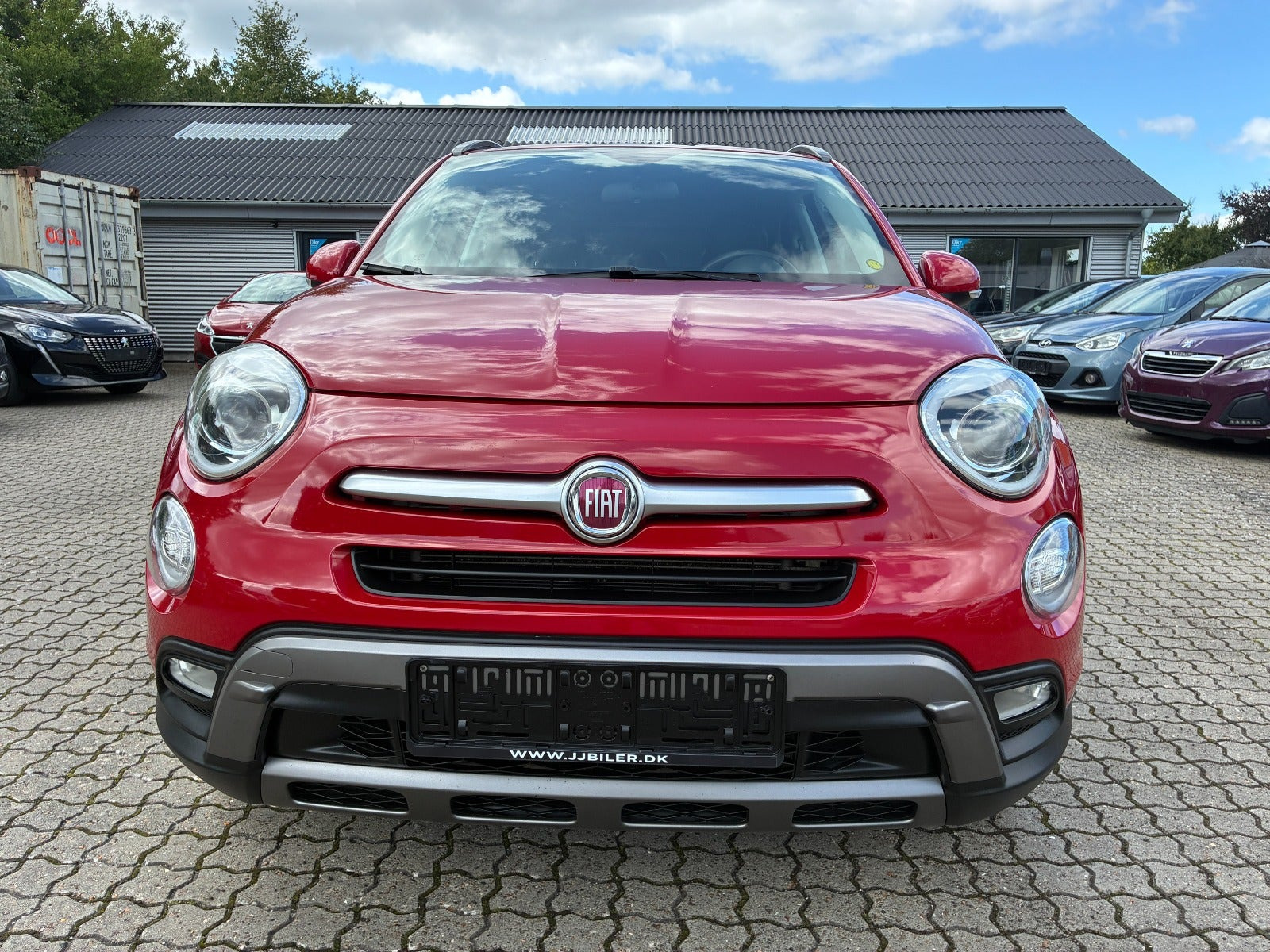 Rød Fiat 500X fra 2015