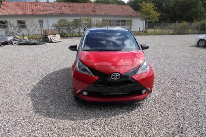 Rød Toyota Aygo fra 2018