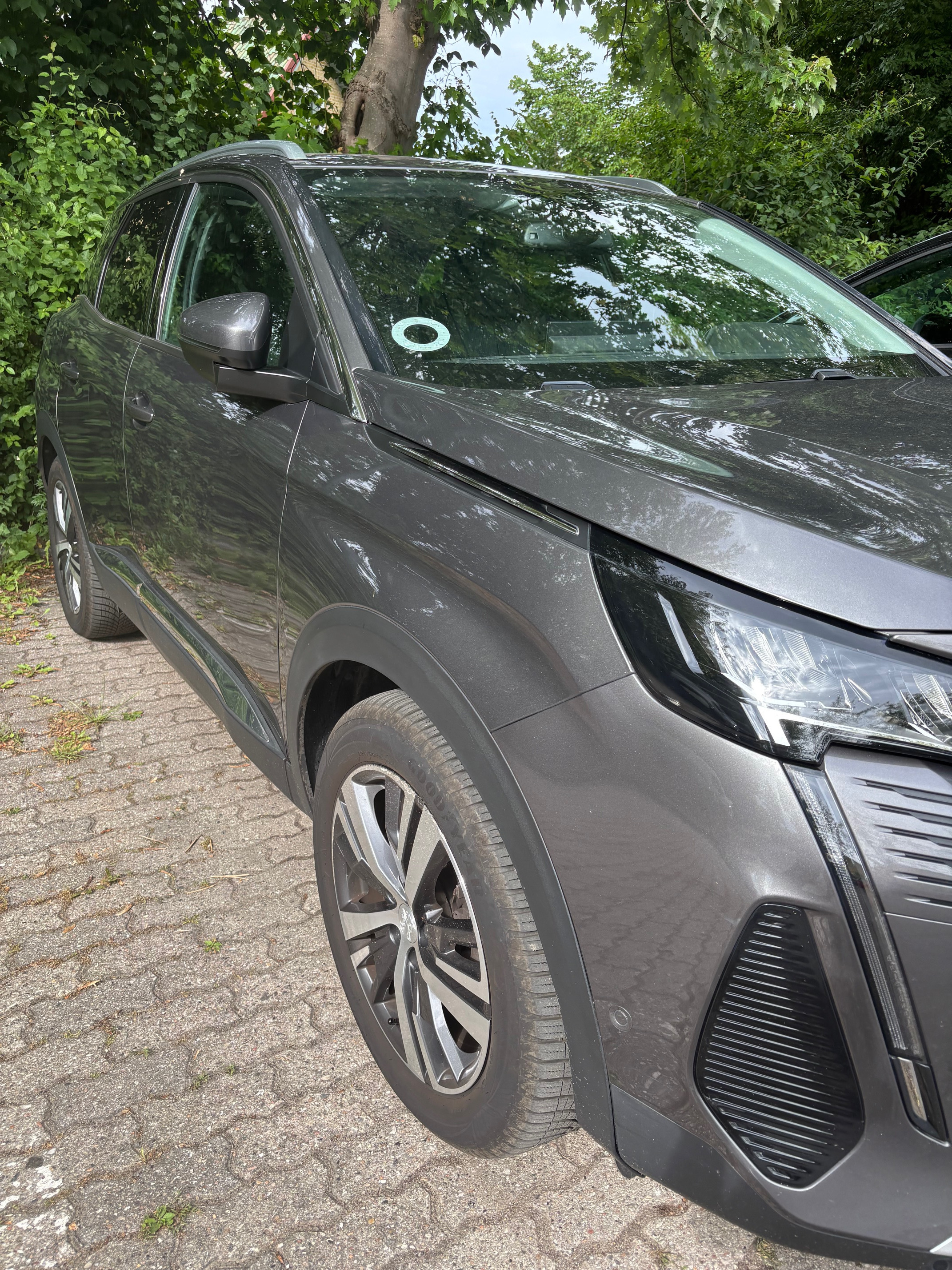 Grå Peugeot 3008 fra 2020
