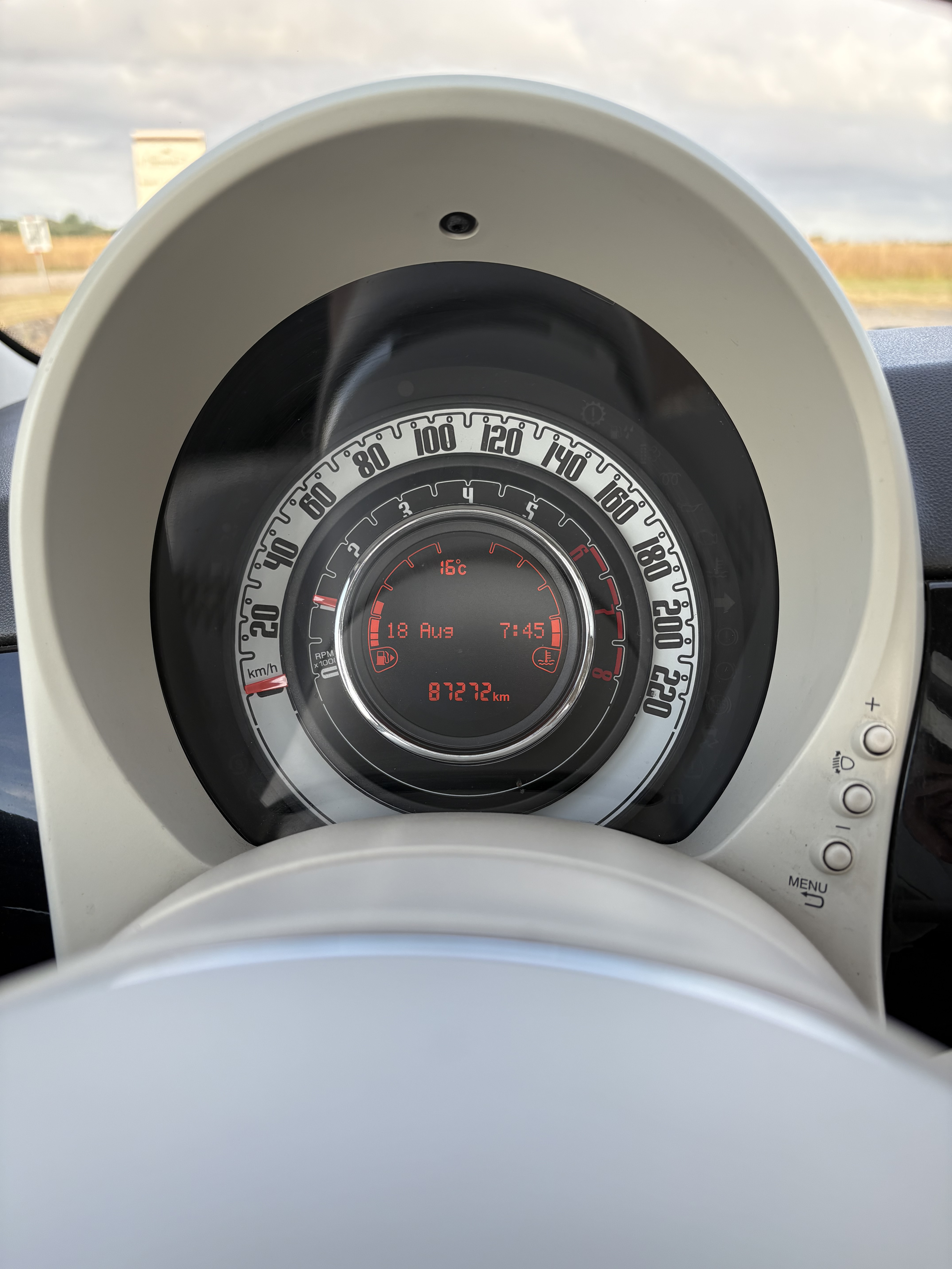 Sort Fiat 500 fra 2017