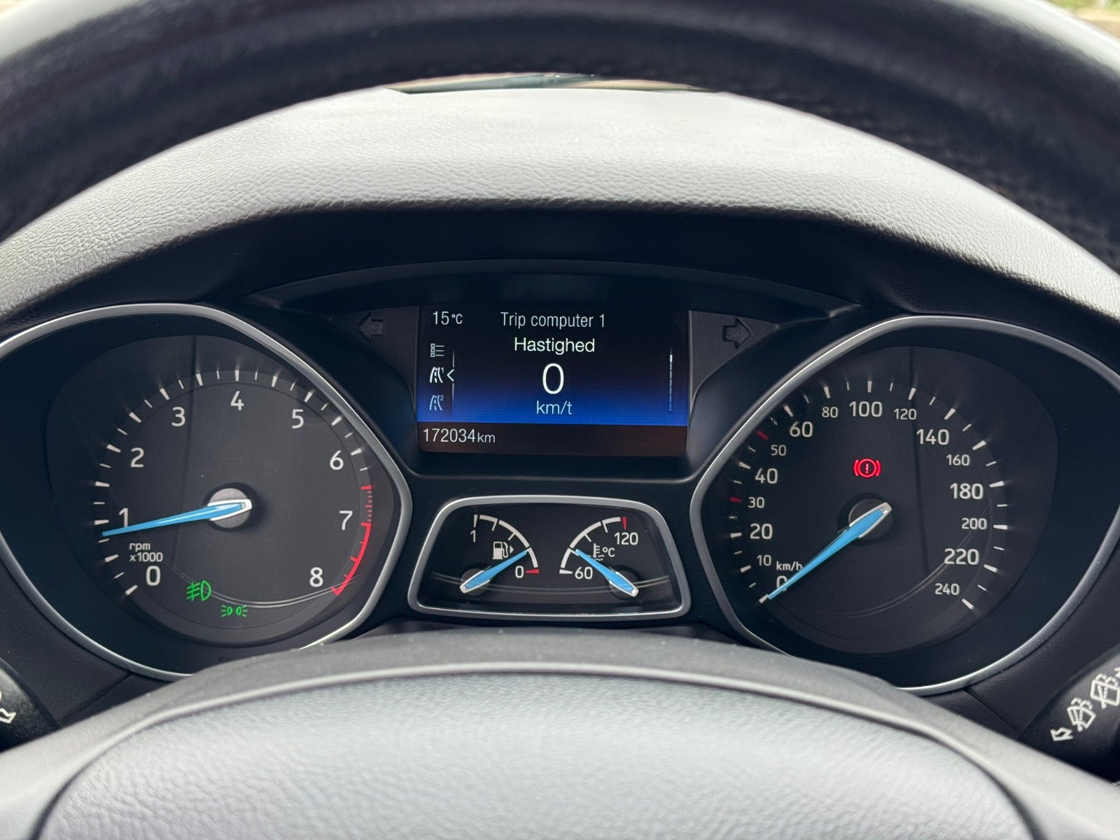 Grå Ford Focus fra 2017