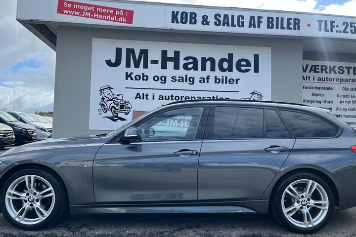 Grå BMW 320d fra 2019