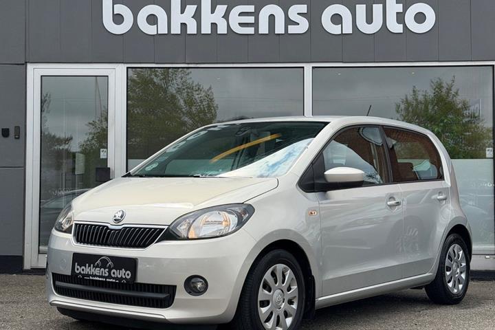 Sølv Skoda Citigo fra 2015 set udefra