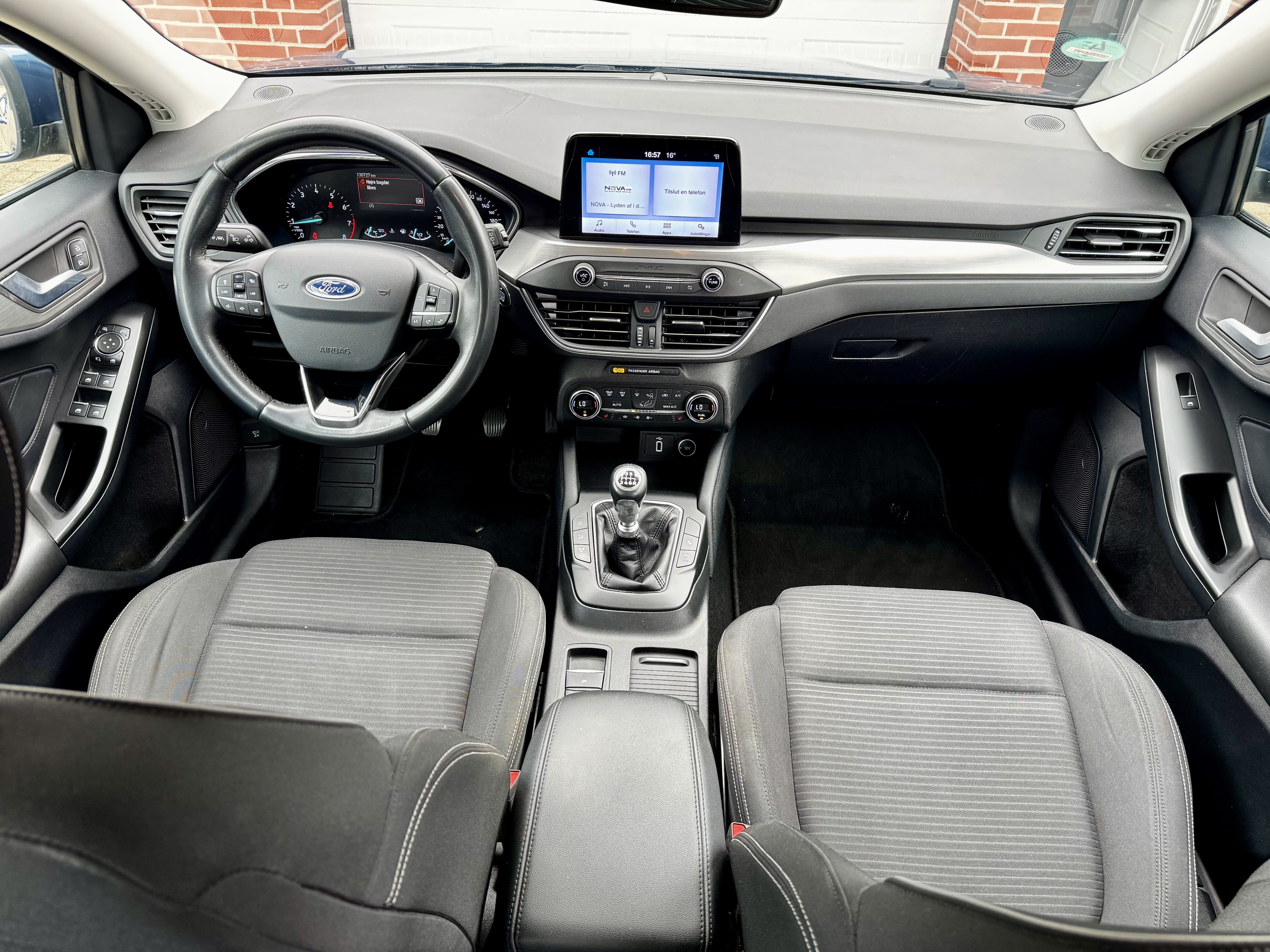 Blå Ford Focus fra 2019