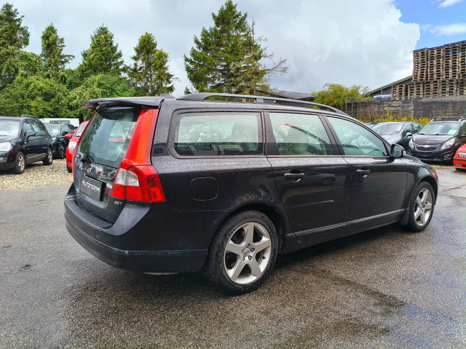 Sort Volvo V70 fra 2007