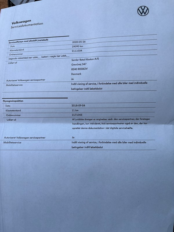 undefined VW Passat fra 2018