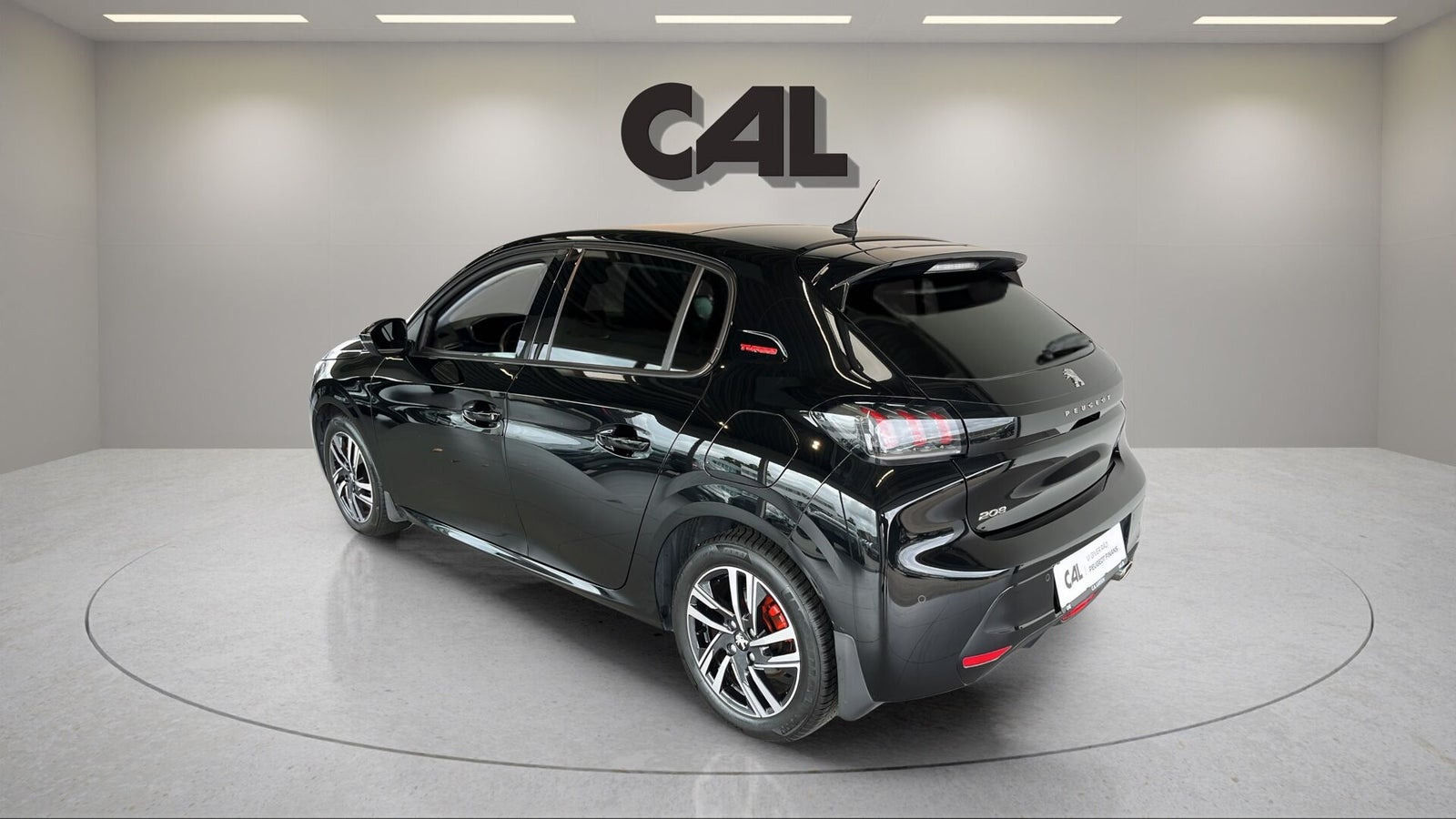 Sort Peugeot 208 fra 2020